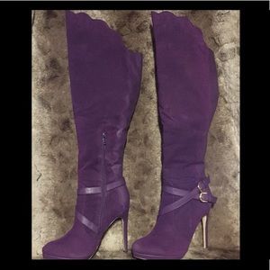 Purple boots